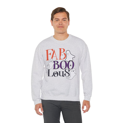 Fab-Boo-Lous Halloween Sweatshirt | Cute Ghost Spooky Season Crewneck