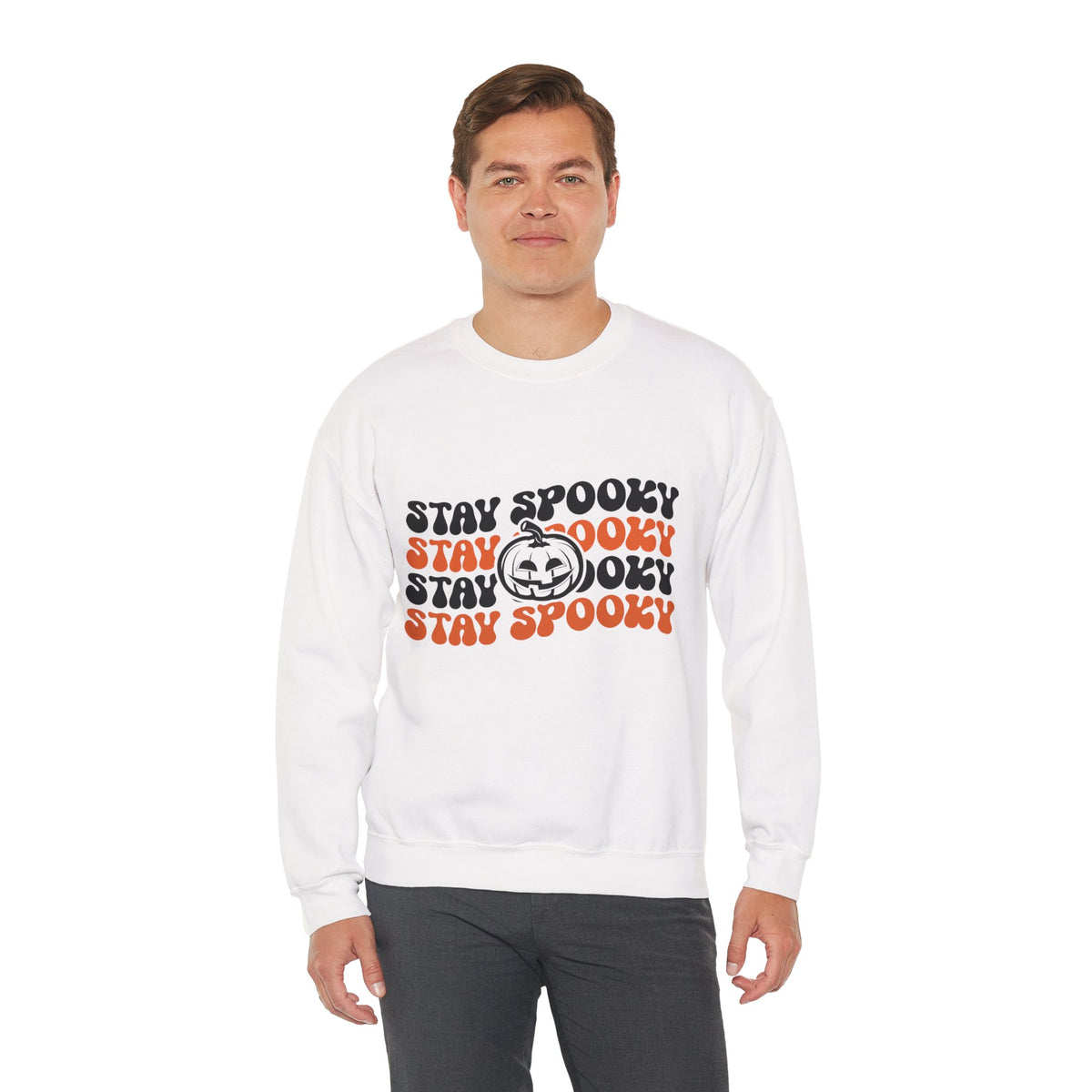 Stay Spooky Retro Halloween Sweatshirt | Vintage 70s Crewneck