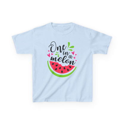One in a Melon: Fun Cartoon Watermelon Graphic Kids' T-Shirt
