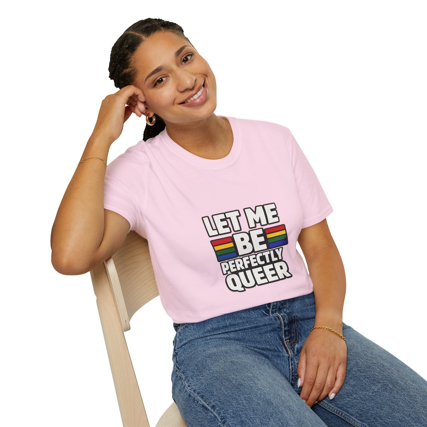 Let Me Be Perfectly Queer Shirt – LGBTQ Pride Rainbow Graphic Tee