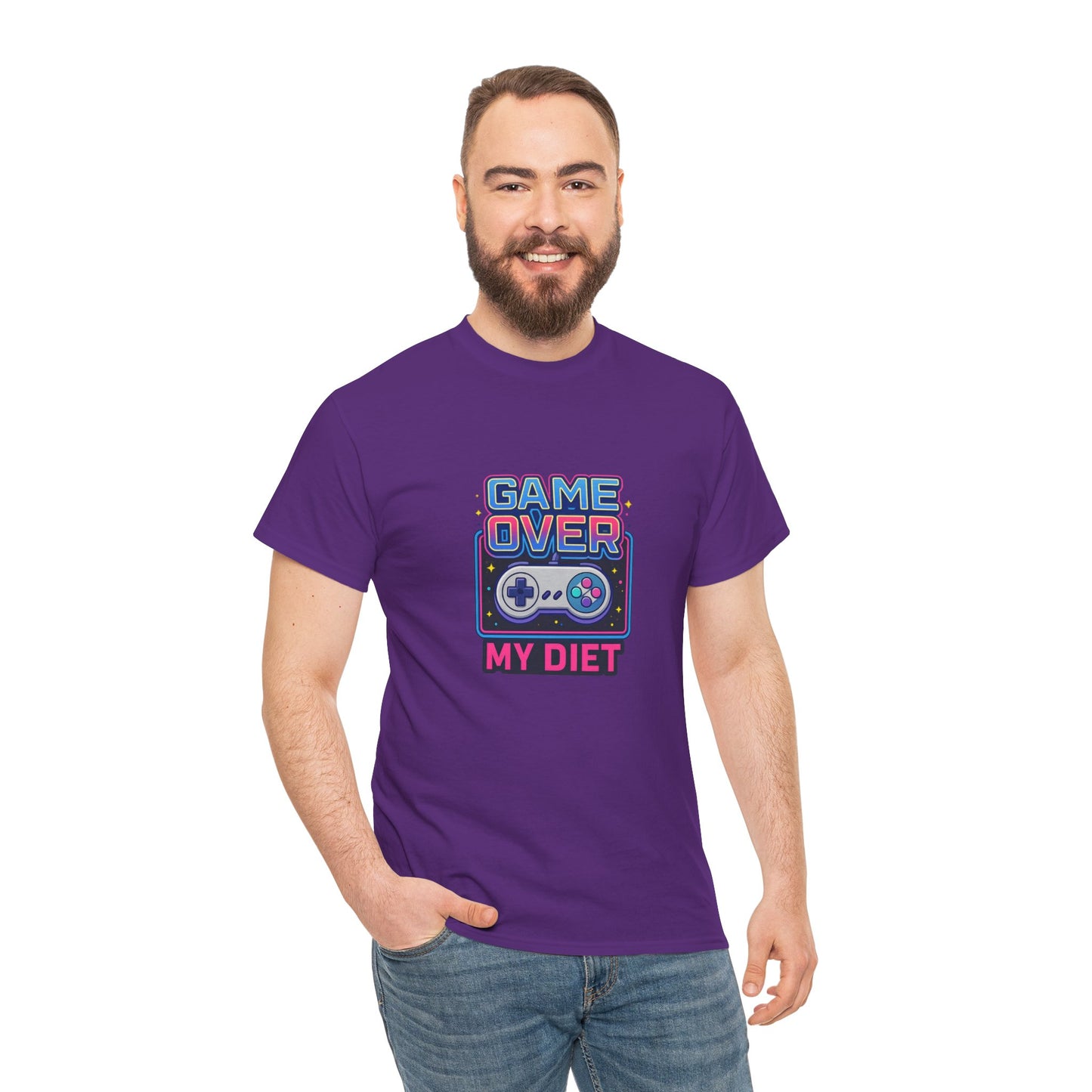 Game Over My Diet Shirt – Funny Gamer Food Graphic Tee