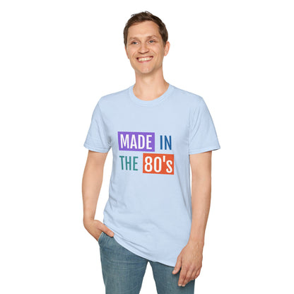 Made in the 80s Birthday Shirt – Retro 1980s Graphic Tee