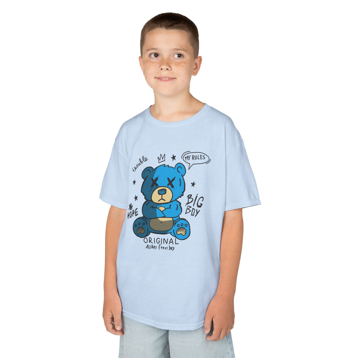 Big Boy Original Teddy Bear Kids Shirt | Bold Streetwear Graphic Tee