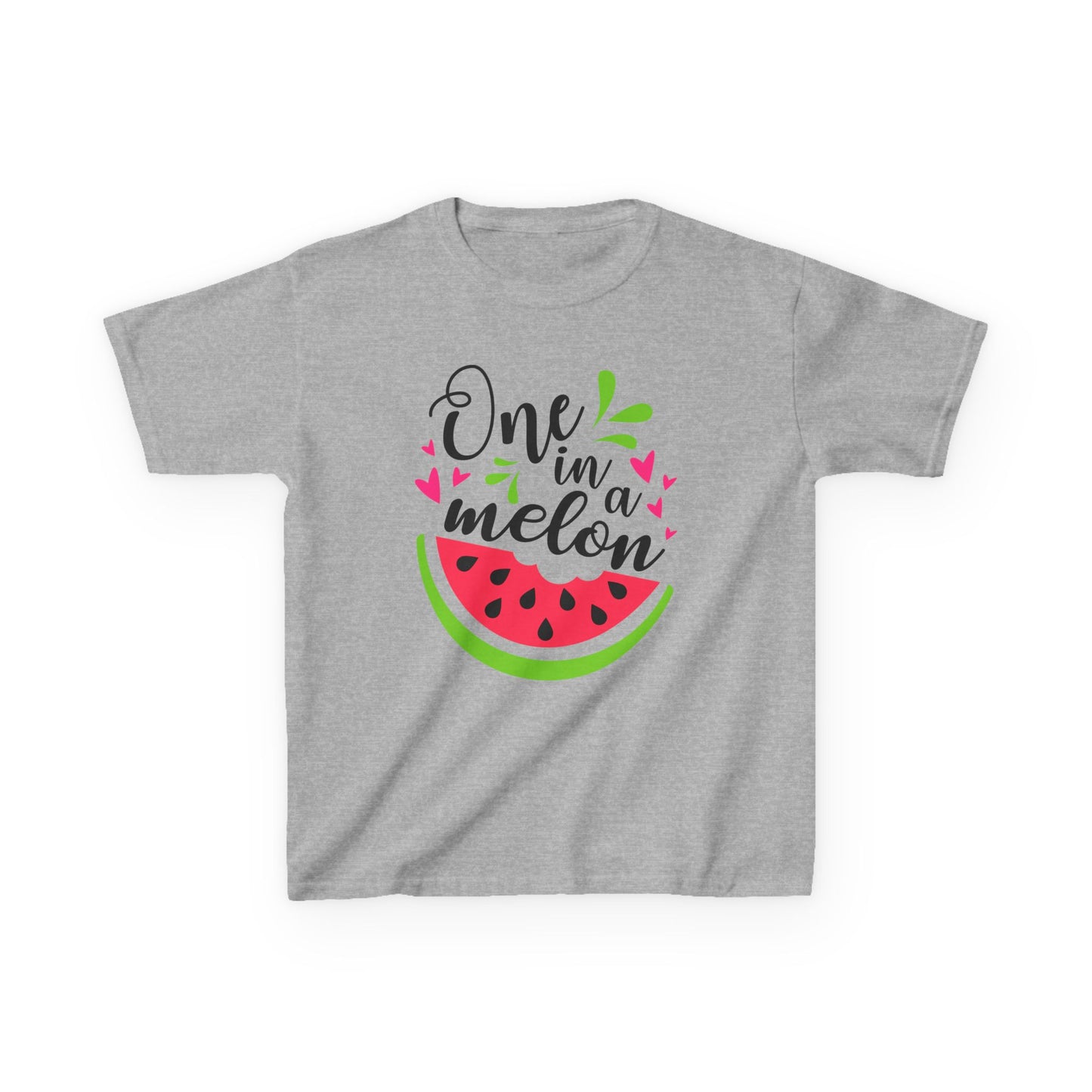 One in a Melon: Fun Cartoon Watermelon Graphic Kids' T-Shirt
