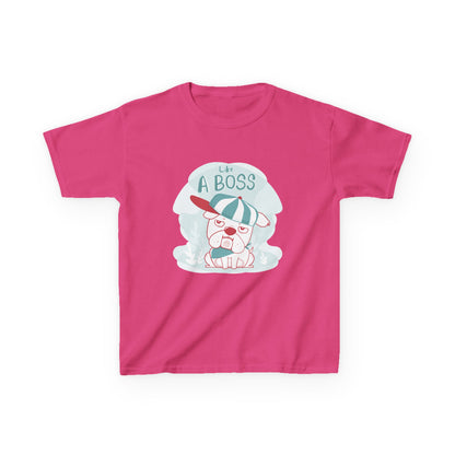 Like a Boss: Cool Cartoon Bulldog Graphic Kids' T-Shirt
