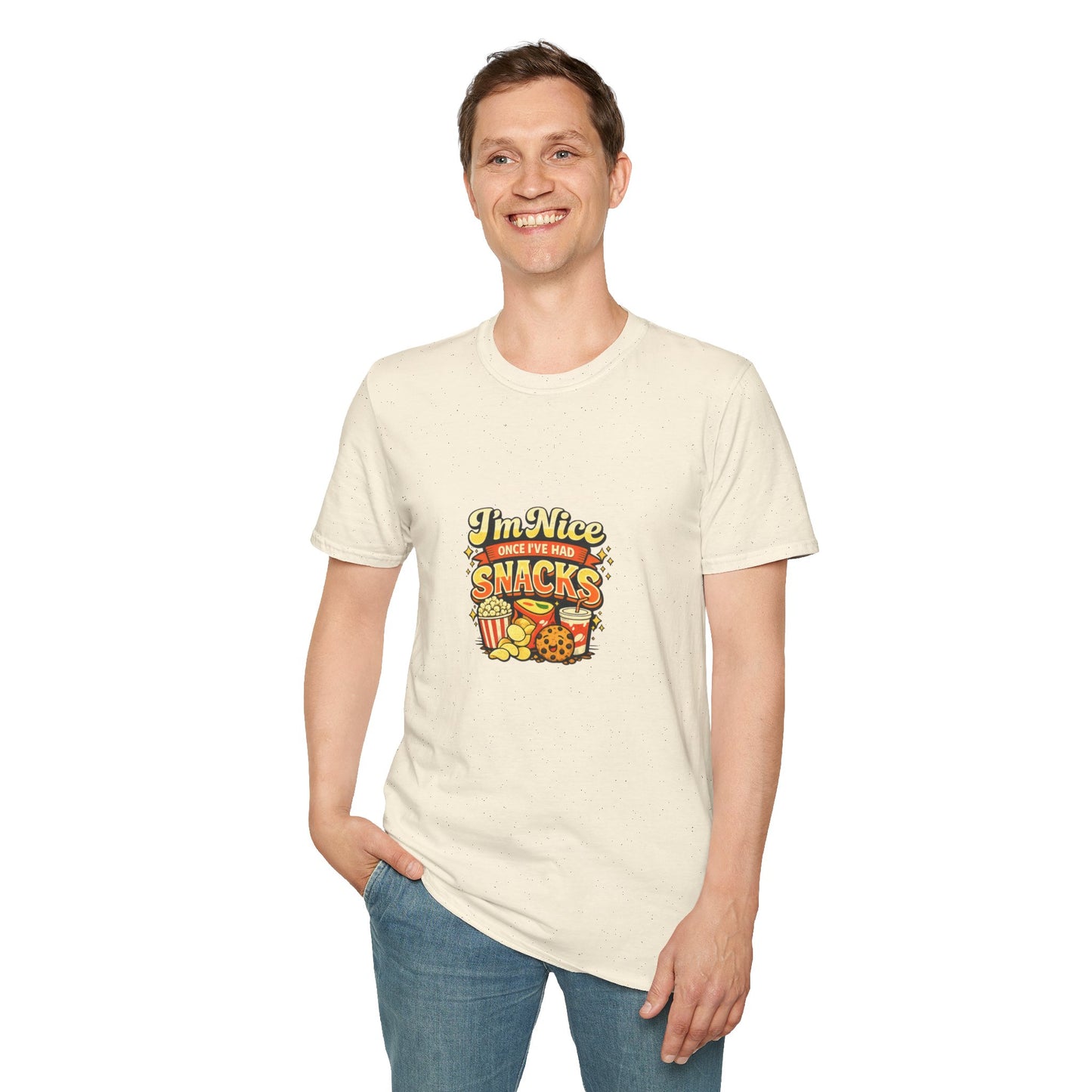 I’m Nice Once I’ve Had Snacks Retro Graphic Tee