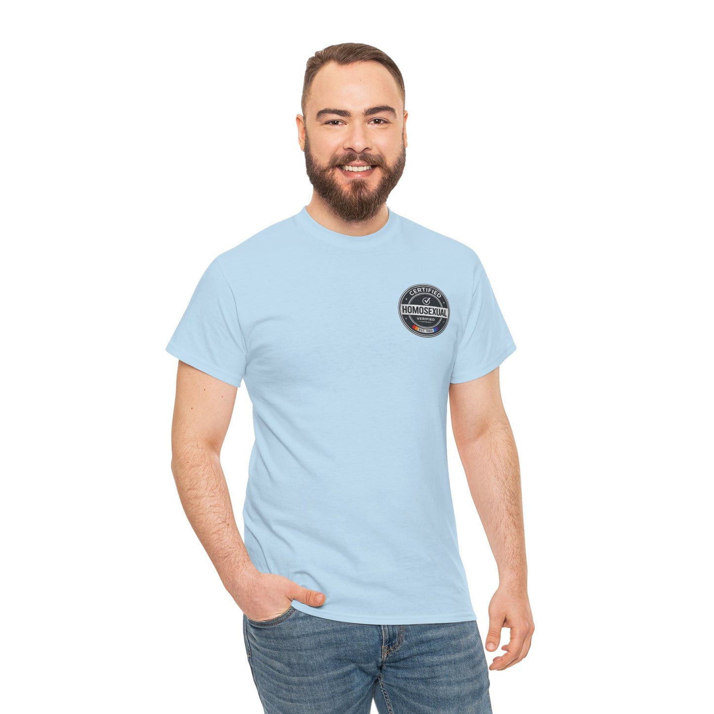 Certified Homosexual Shirt – Funny LGBTQ Pride Seal Graphic Tee