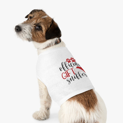 Funny Christmas Dog Shirt Gift – “Official Gift Sniffer” Tank Top