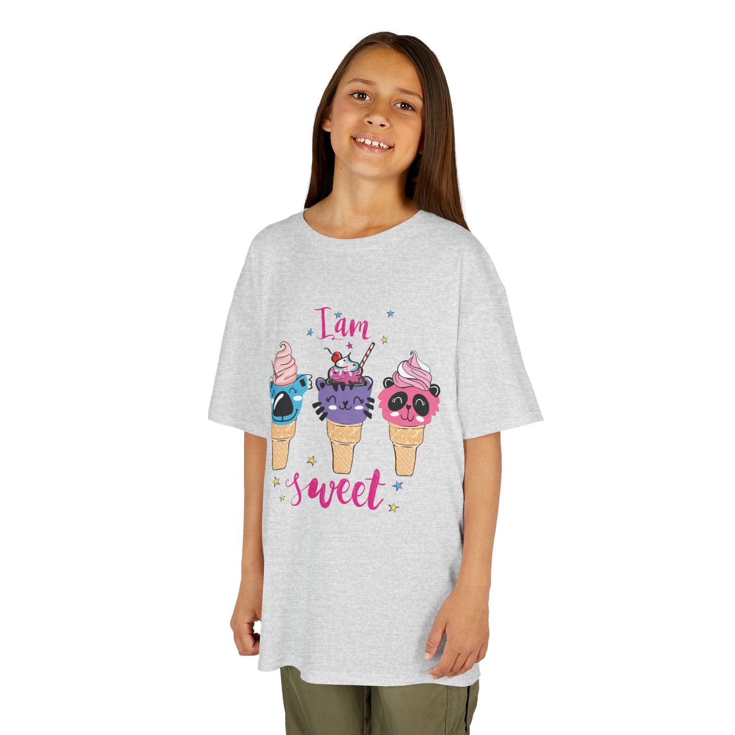 I Am Sweet: Adorable Ice Cream Cone Graphic Kids' T-Shirt