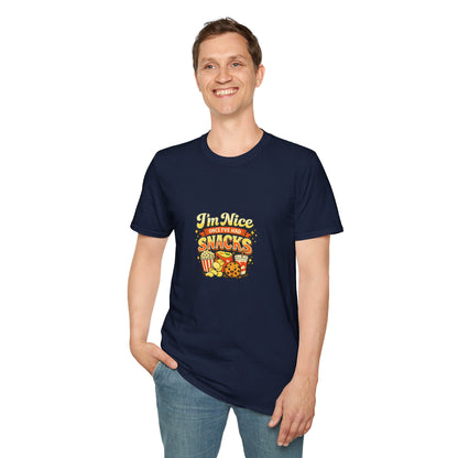 I’m Nice Once I’ve Had Snacks Retro Graphic Tee