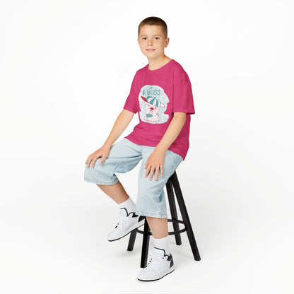 Like a Boss: Cool Cartoon Bulldog Graphic Kids' T-Shirt