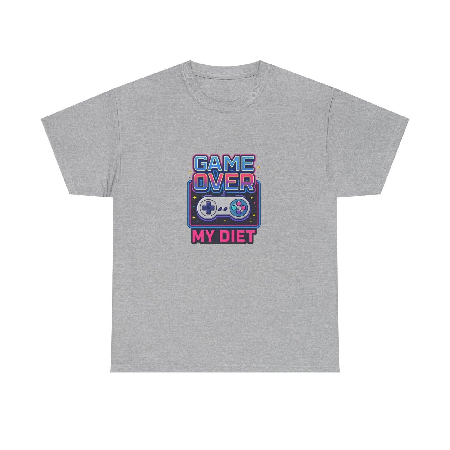 Game Over My Diet Shirt – Funny Gamer Food Graphic Tee