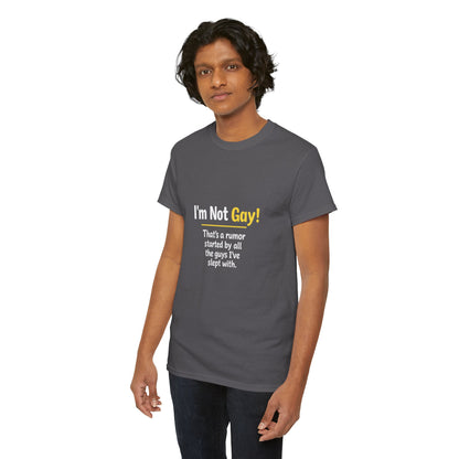 I’m Not Gay, That’s a Rumor Shirt – Funny Gay Graphic Tee