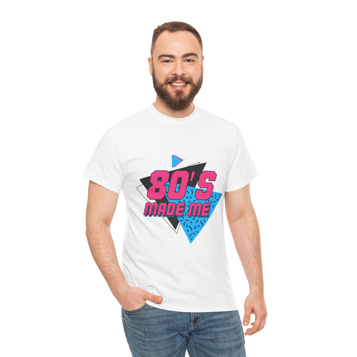 Retro 80’s Made Me T-Shirt – Vintage Neon Throwback Tee