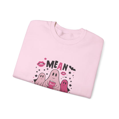 Mean Ghouls Halloween Sweatshirt | Cute Ghost Crewneck for Spooky Season