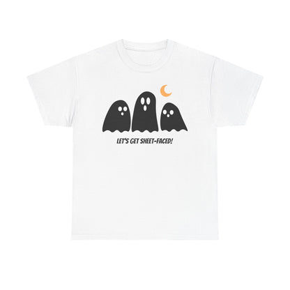 Let's Get Sheet-Faced Unisex Heavy Cotton Tee