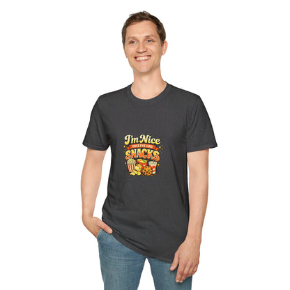 I’m Nice Once I’ve Had Snacks Retro Graphic Tee
