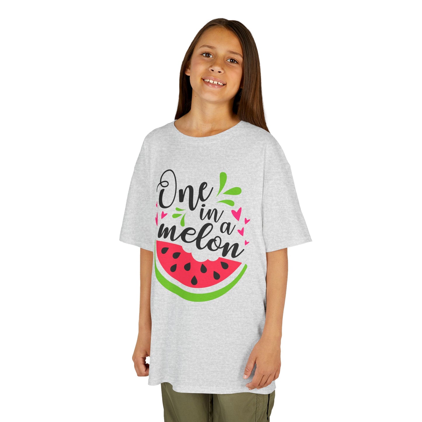 One in a Melon: Fun Cartoon Watermelon Graphic Kids' T-Shirt