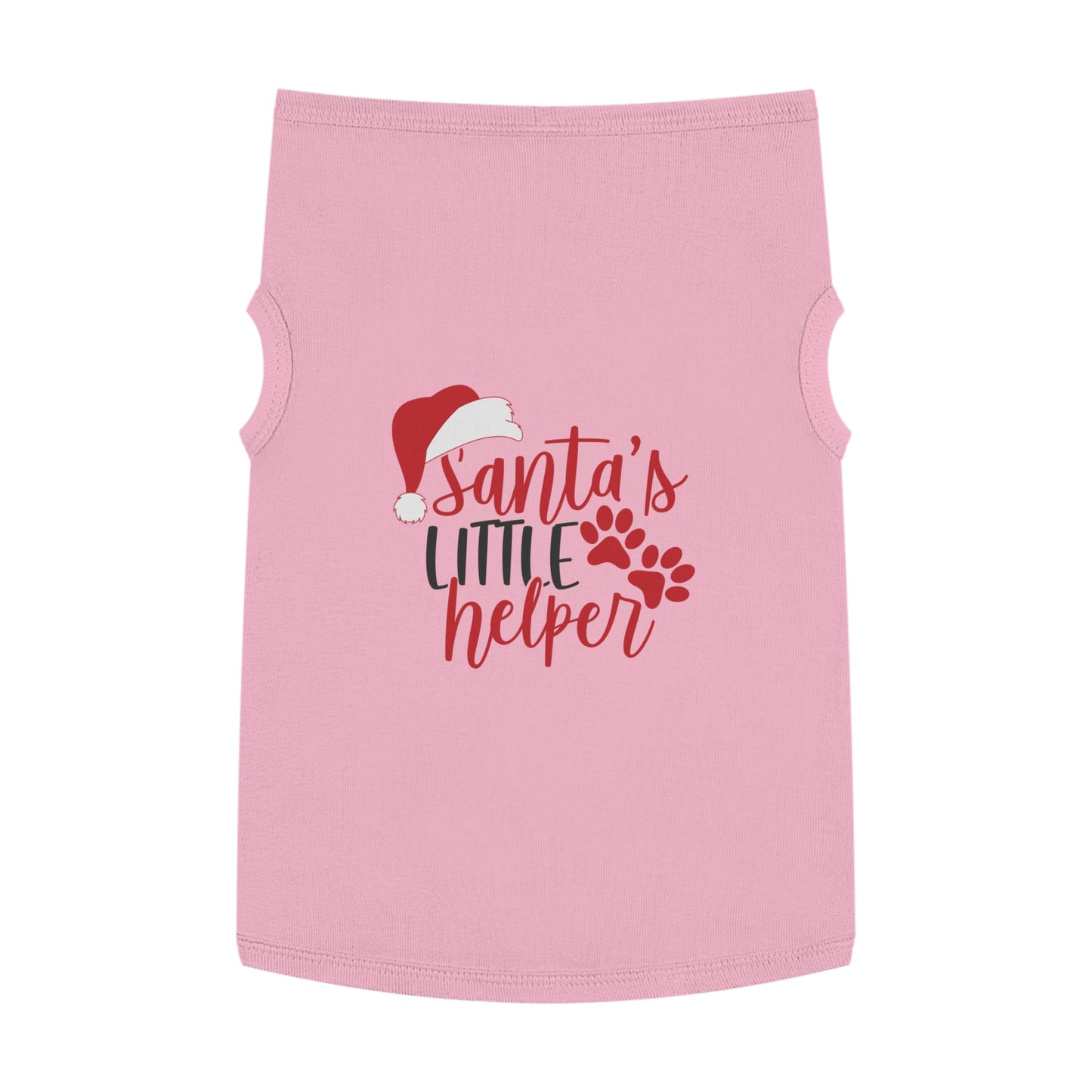 Santa’s Little Helper Pet Tank Top – Cute Christmas Dog Shirt