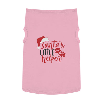 Santa’s Little Helper Pet Tank Top – Cute Christmas Dog Shirt