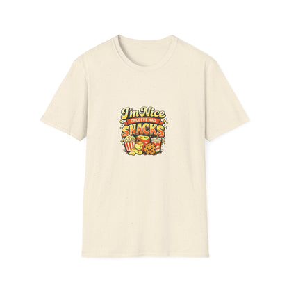 I’m Nice Once I’ve Had Snacks Retro Graphic Tee