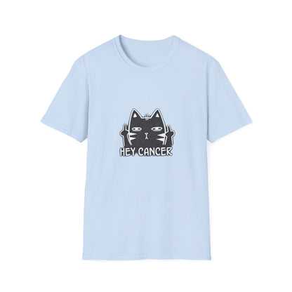 Hey Cancer Cat T-Shirt — Anti-Cancer Support Graphic Tee