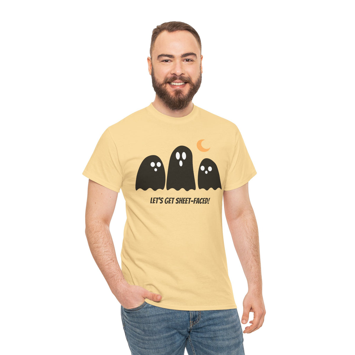 Let's Get Sheet-Faced Unisex Heavy Cotton Tee