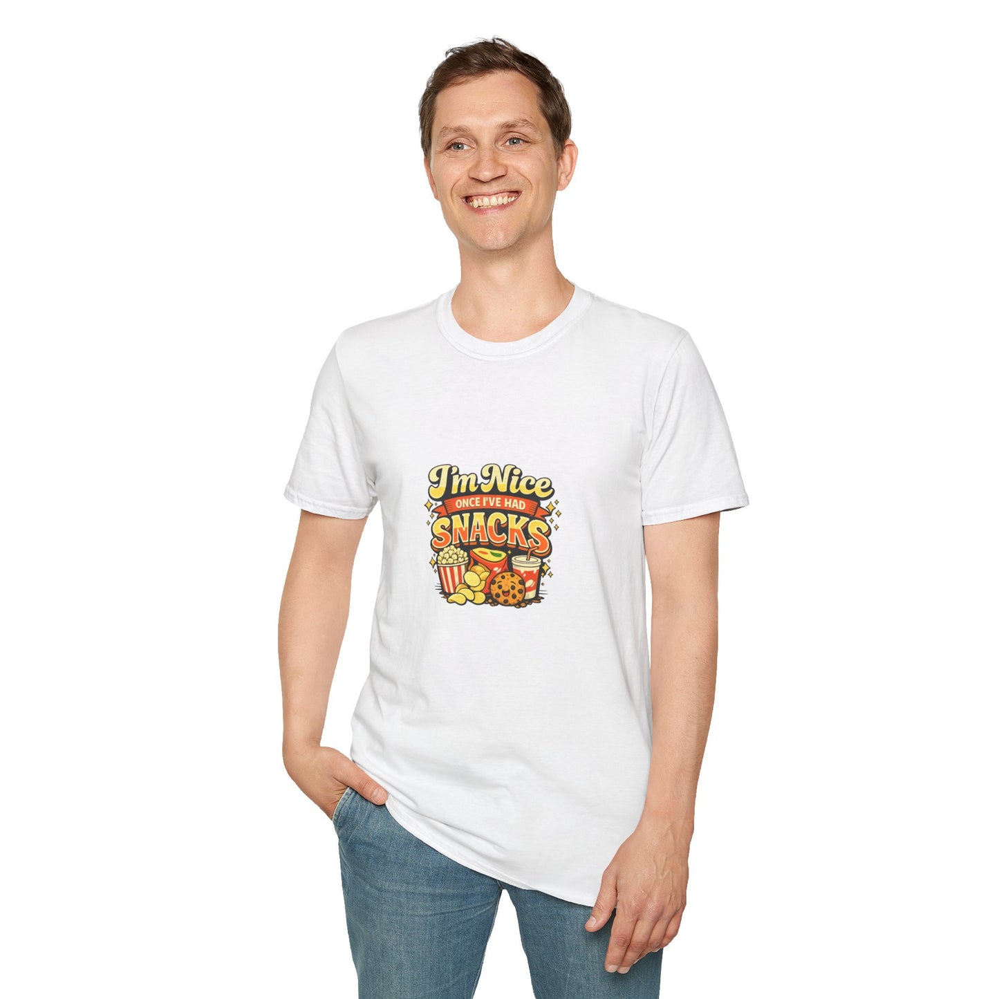 I’m Nice Once I’ve Had Snacks Retro Graphic Tee