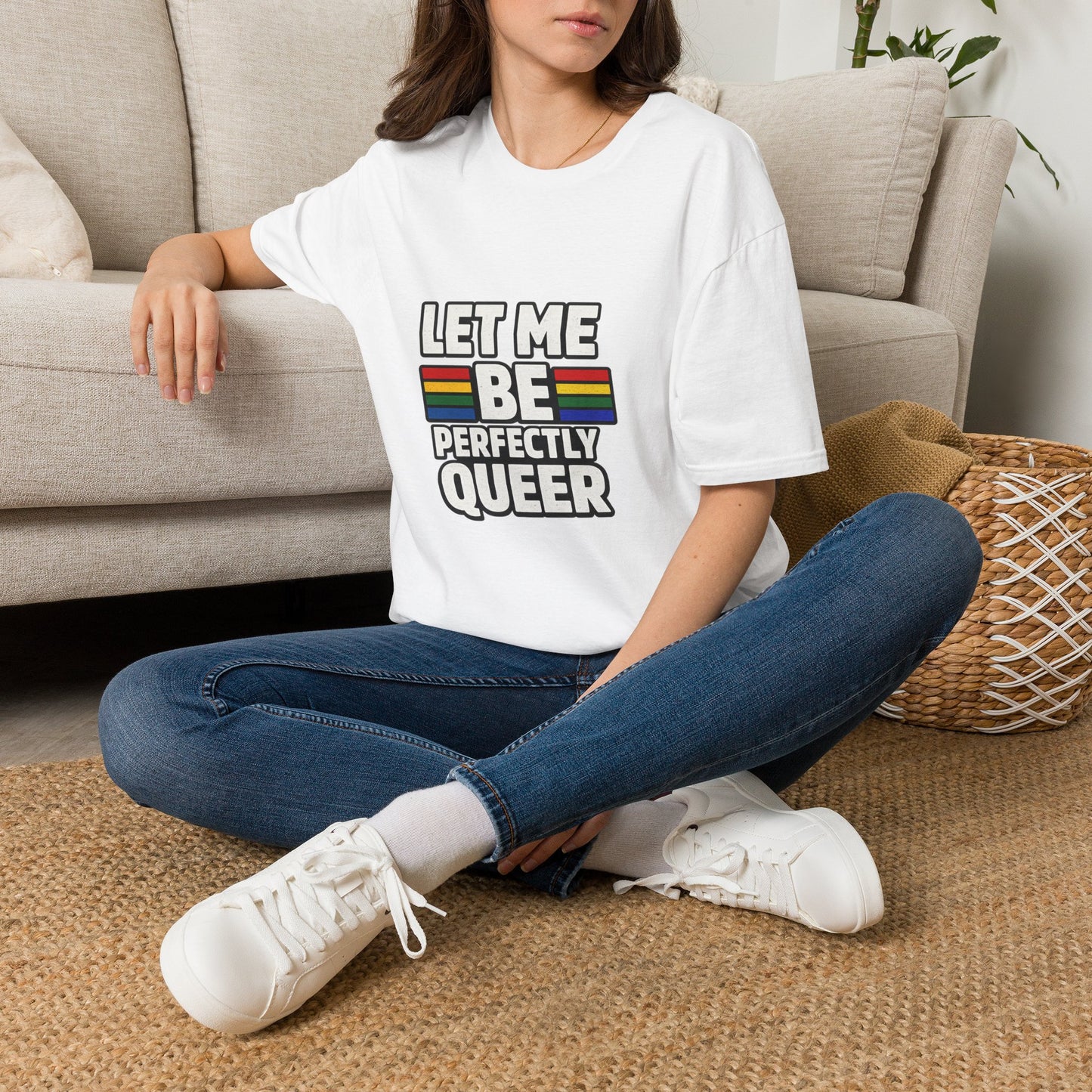 Let Me Be Perfectly Queer Shirt – LGBTQ Pride Rainbow Graphic Tee