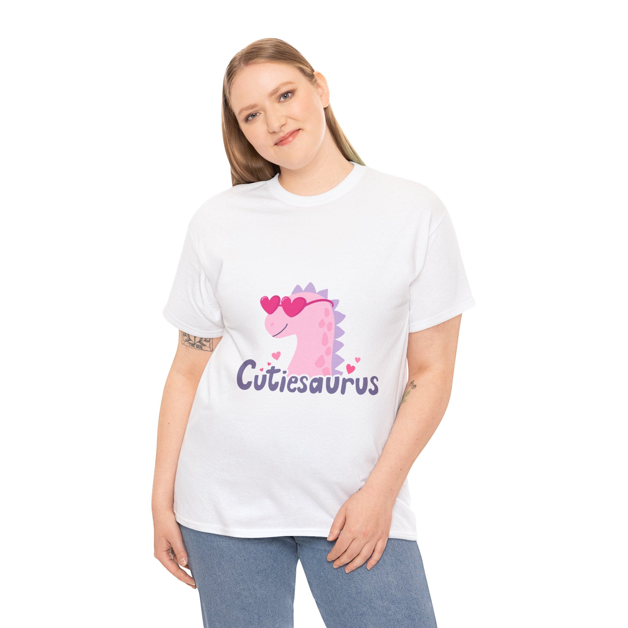 Cutiesaurus T-Shirt – Cute Dinosaur Shirt for Couples, Friends & Kids