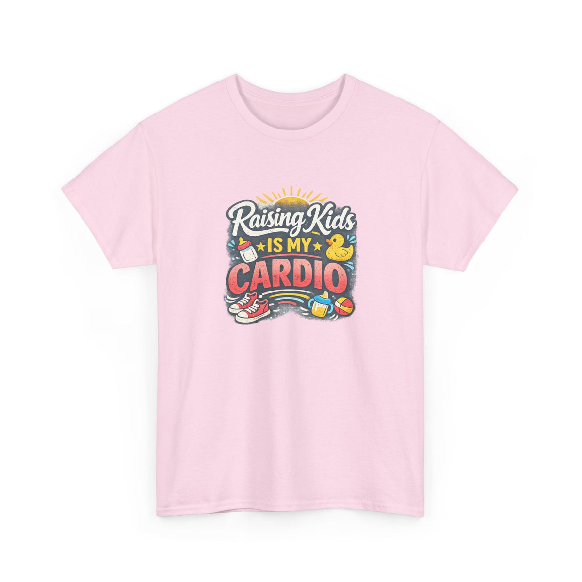Raising Kids Is My Cardio Shirt – Funny Mom Life Tee