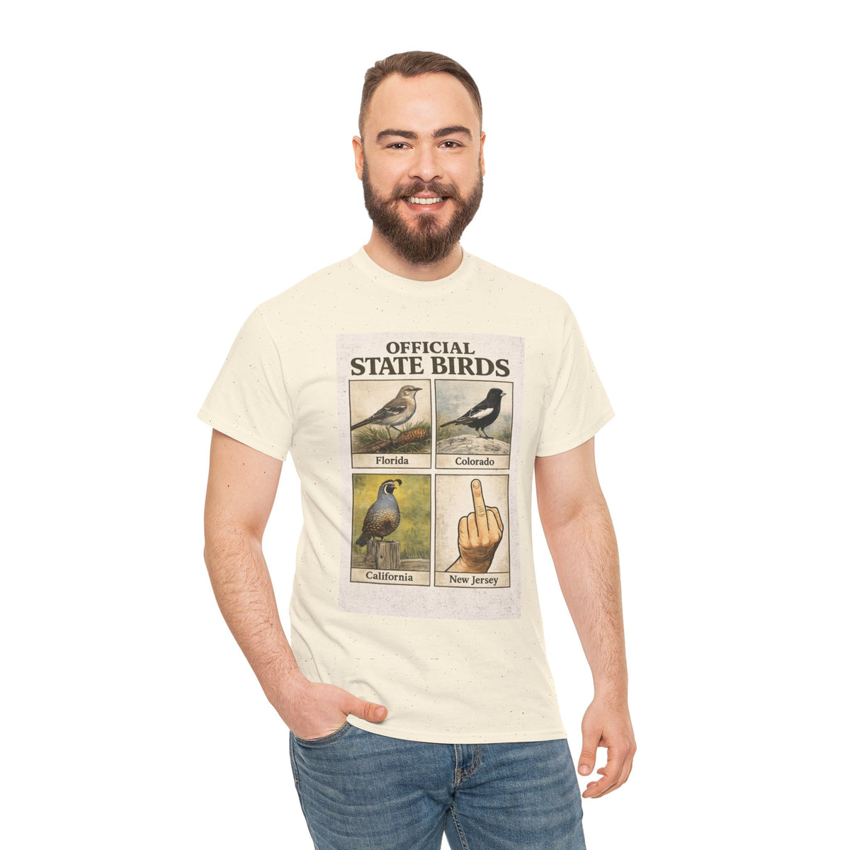 Official State Birds Shirt – Funny New Jersey Graphic Tee