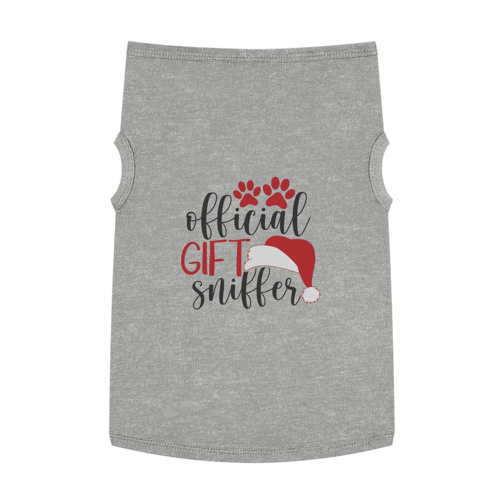 Funny Christmas Dog Shirt Gift – “Official Gift Sniffer” Tank Top