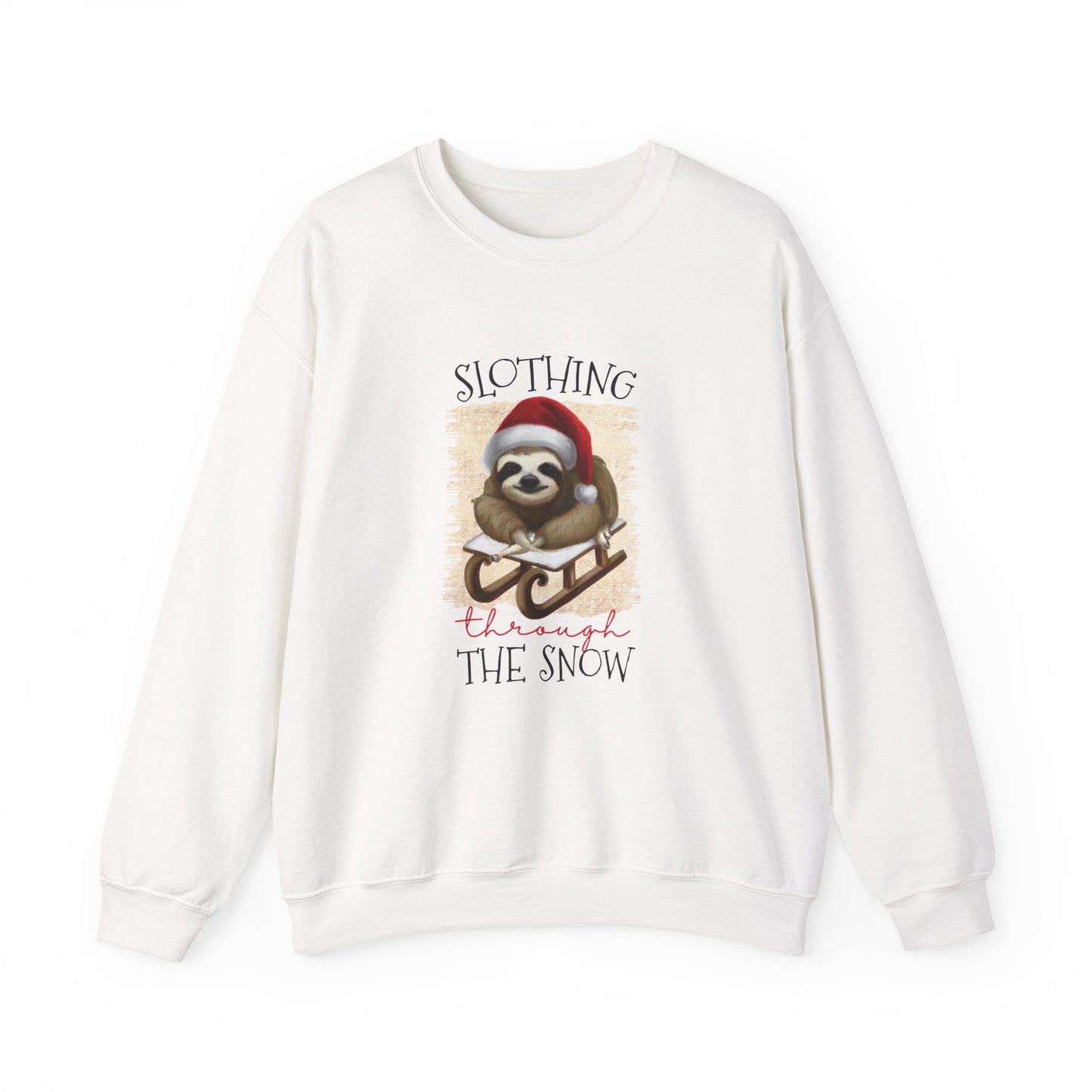 Slothing Through the Snow" Christmas Sweatshirt