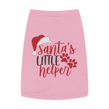Santa’s Little Helper Pet Tank Top – Cute Christmas Dog Shirt
