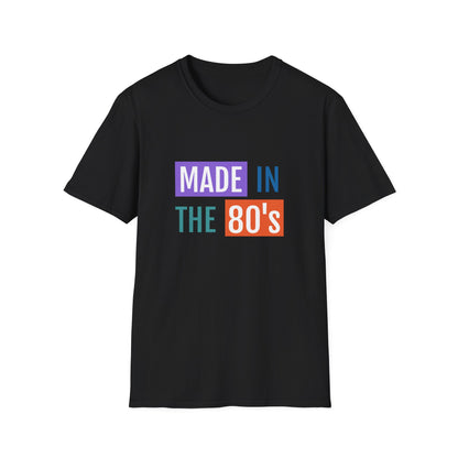 Made in the 80s Birthday Shirt – Retro 1980s Graphic Tee