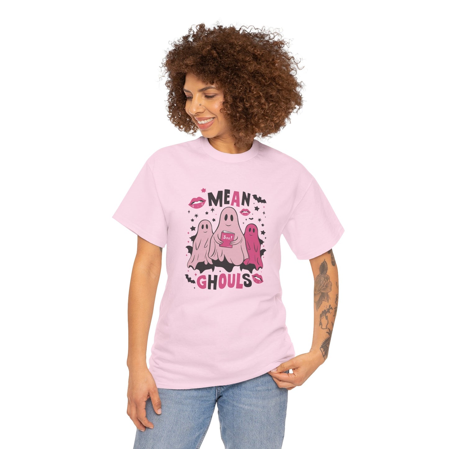 Mean Ghouls Cute Halloween T-Shirt | Funny Ghost Friends Tee