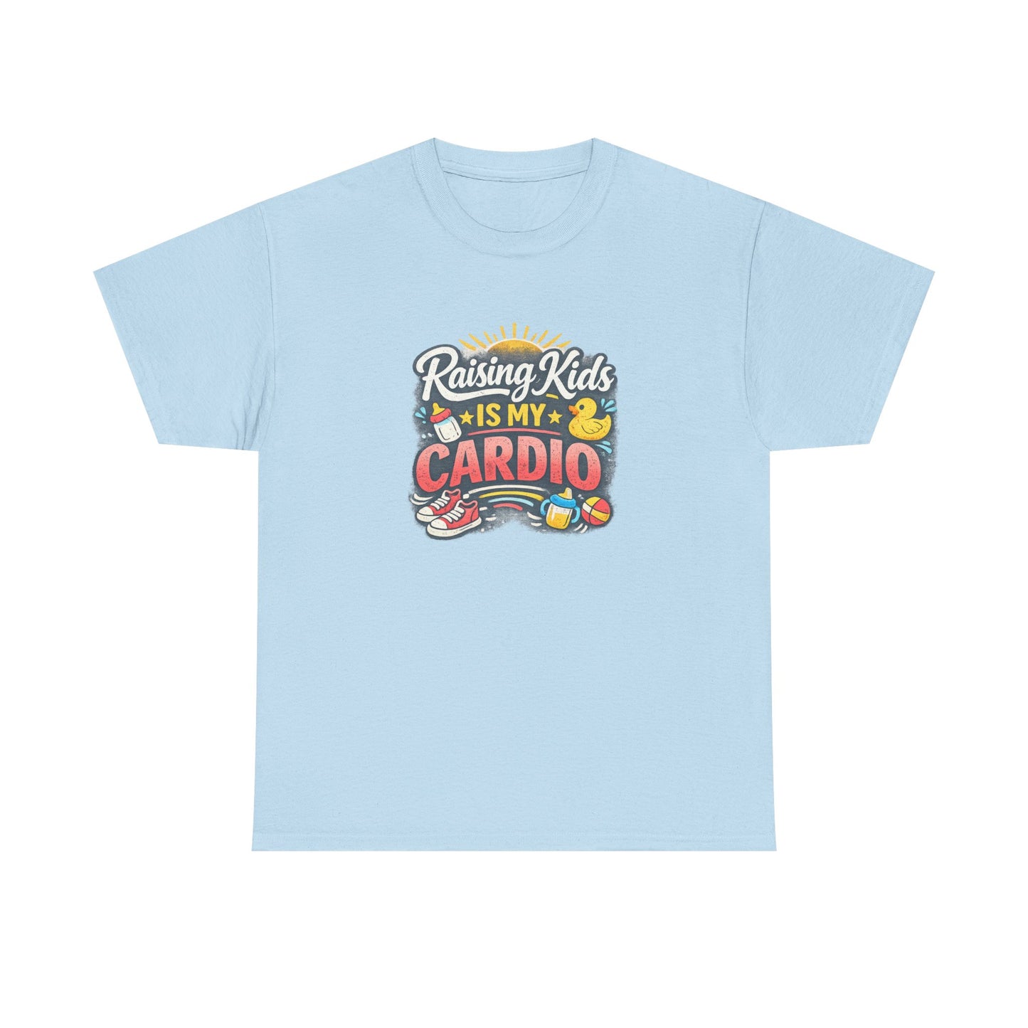 Raising Kids Is My Cardio Shirt – Funny Mom Life Tee
