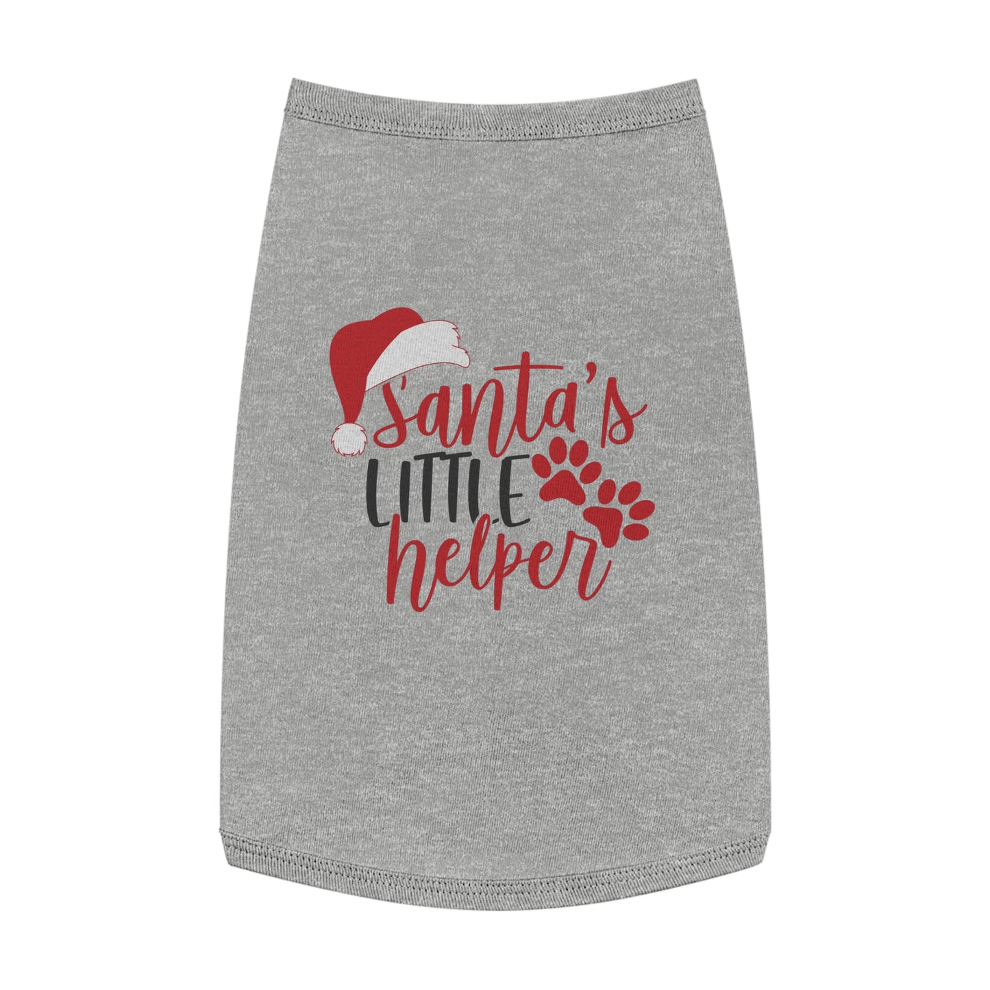 Santa’s Little Helper Pet Tank Top – Cute Christmas Dog Shirt