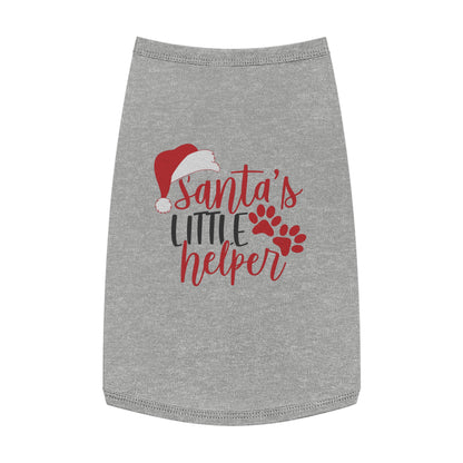 Santa’s Little Helper Pet Tank Top – Cute Christmas Dog Shirt