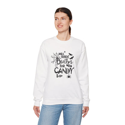 Will Trade Brother for Candy Funny Halloween Sweatshirt
