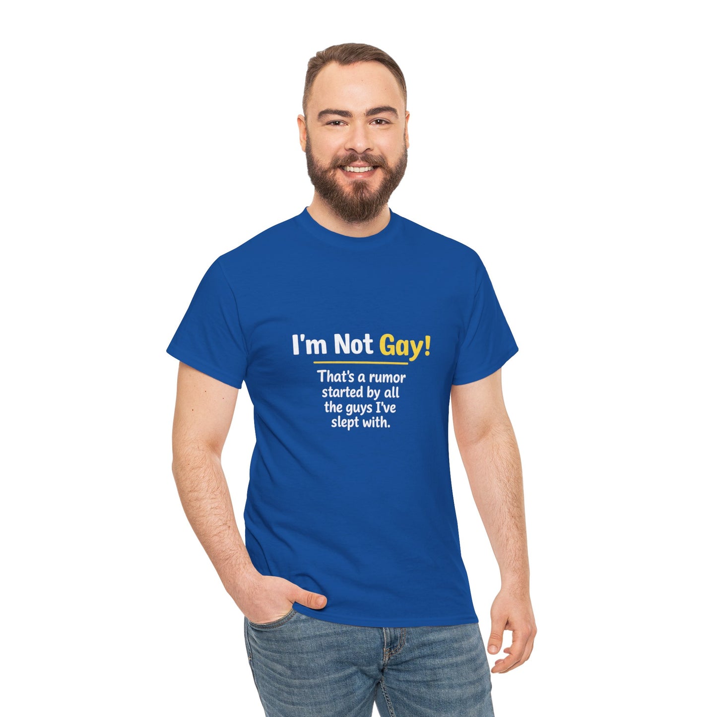 I’m Not Gay, That’s a Rumor Shirt – Funny Gay Graphic Tee