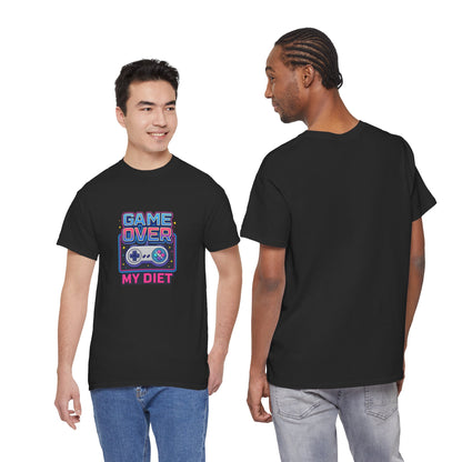 Game Over My Diet Shirt – Funny Gamer Food Graphic Tee