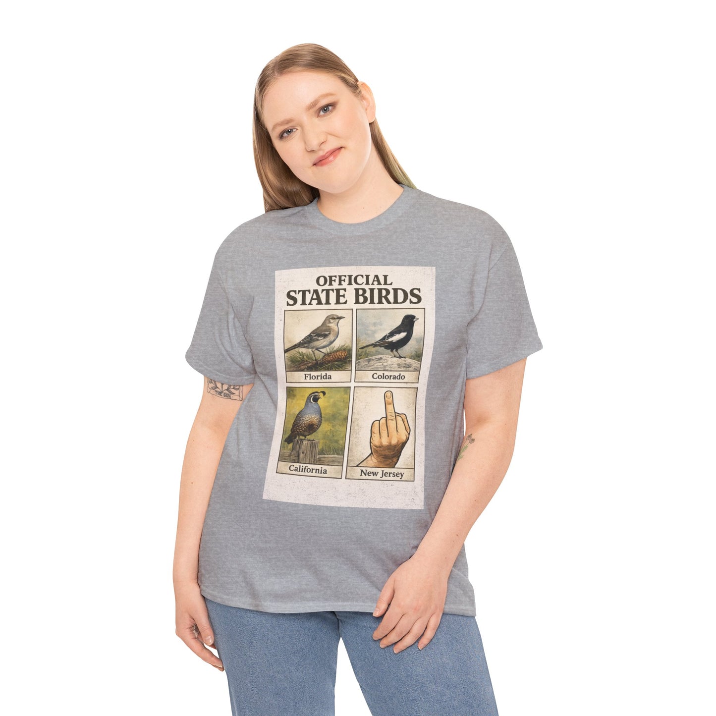 Official State Birds Shirt – Funny New Jersey Graphic Tee
