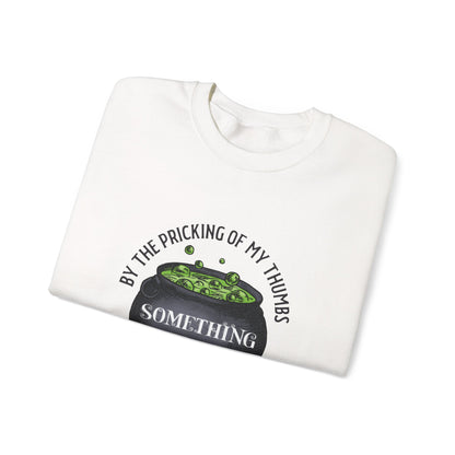 Something Wicked This Way Comes Halloween Sweatshirt | Witch Cauldron Crewneck
