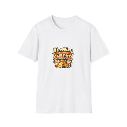 I’m Nice Once I’ve Had Snacks Retro Graphic Tee