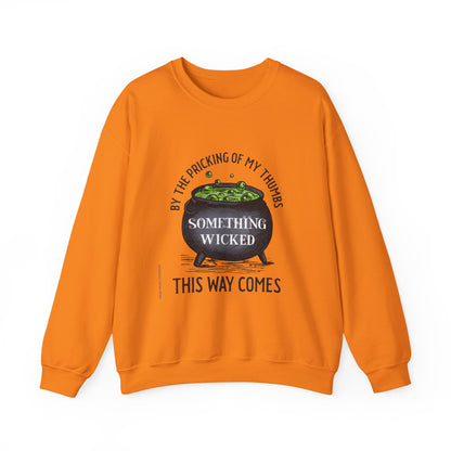Something Wicked This Way Comes Halloween Sweatshirt | Witch Cauldron Crewneck