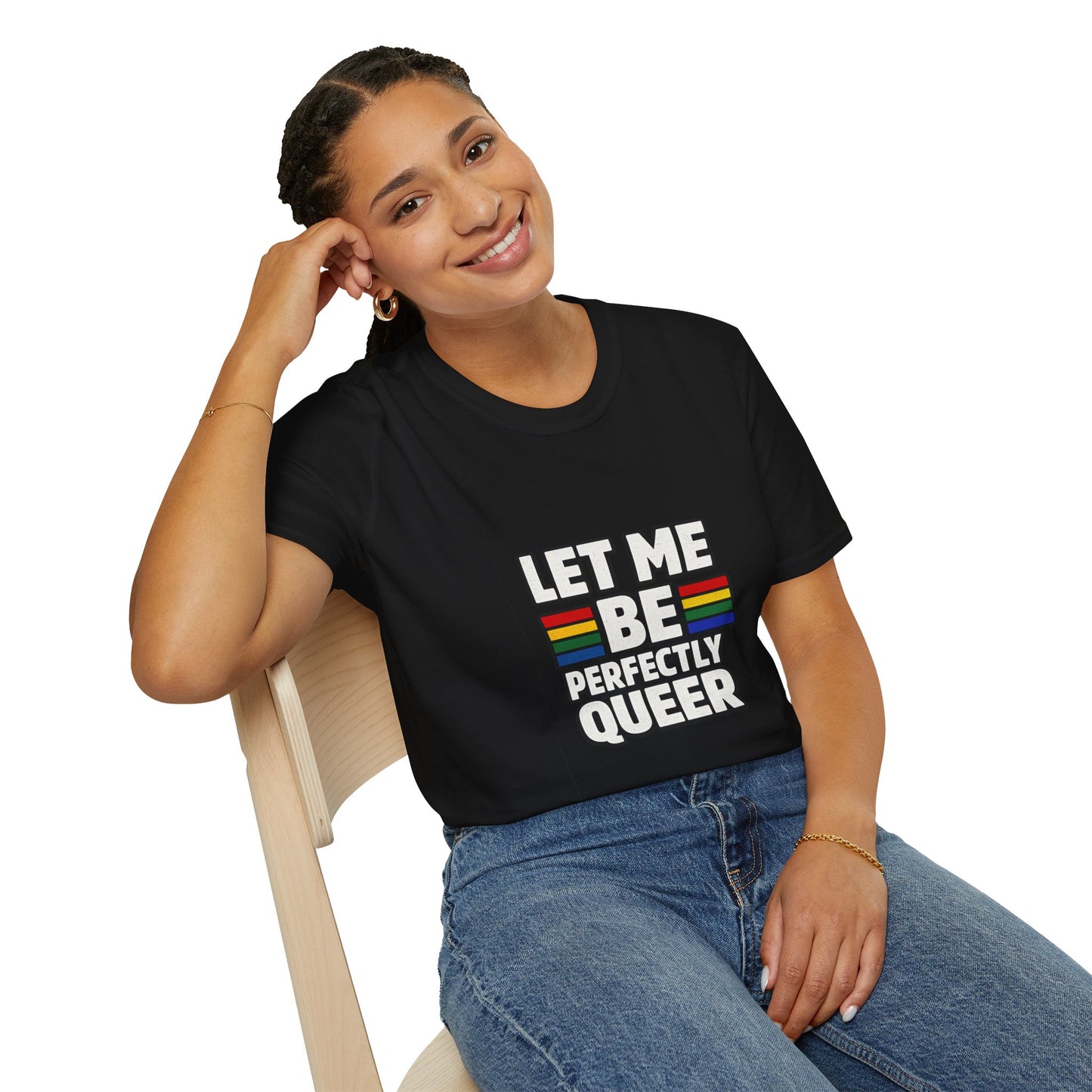 Let Me Be Perfectly Queer Shirt – LGBTQ Pride Rainbow Graphic Tee