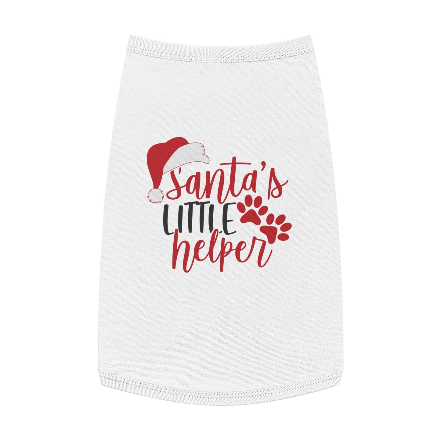 Santa’s Little Helper Pet Tank Top – Cute Christmas Dog Shirt
