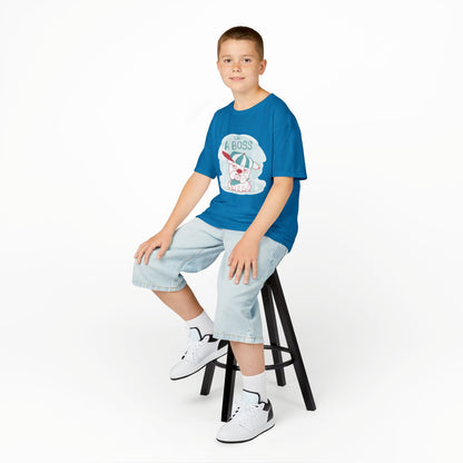 Like a Boss: Cool Cartoon Bulldog Graphic Kids' T-Shirt